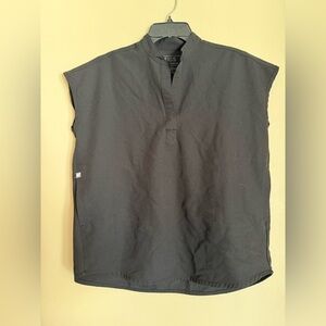 FIGS Black Rafaela scrub top